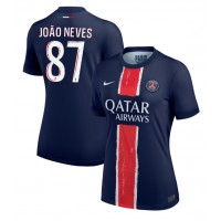 Camisa de time de futebol Paris Saint-Germain Joao Neves #87 Replicas 1º Equipamento Feminina 2024-25 Manga Curta